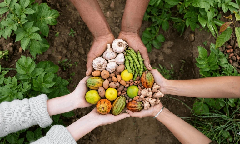 Hands holding authentic Ubero products
