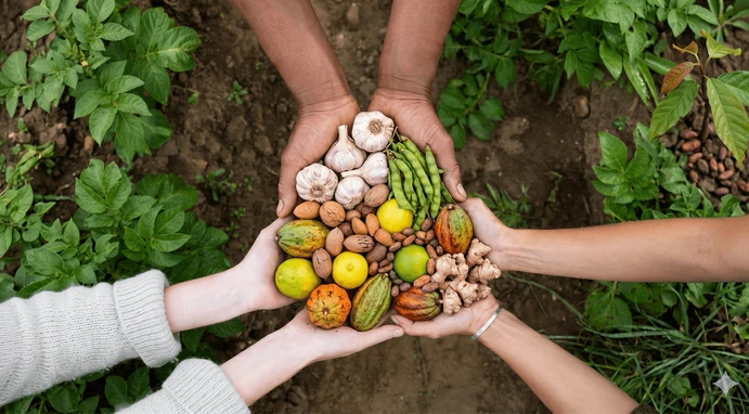 Hands holding authentic Ubero products
